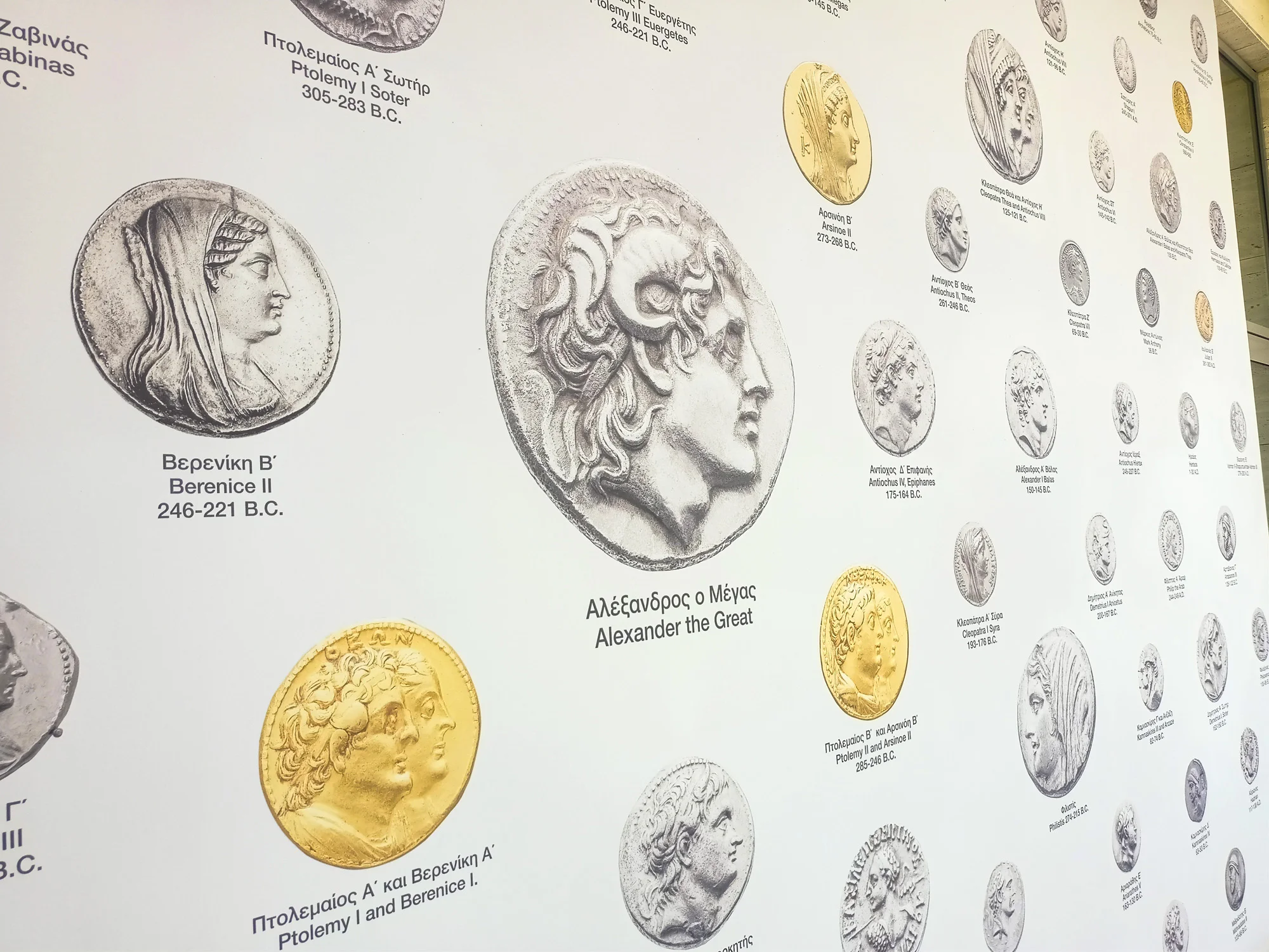 Alexander Coin Wall Aigai Museum Tour