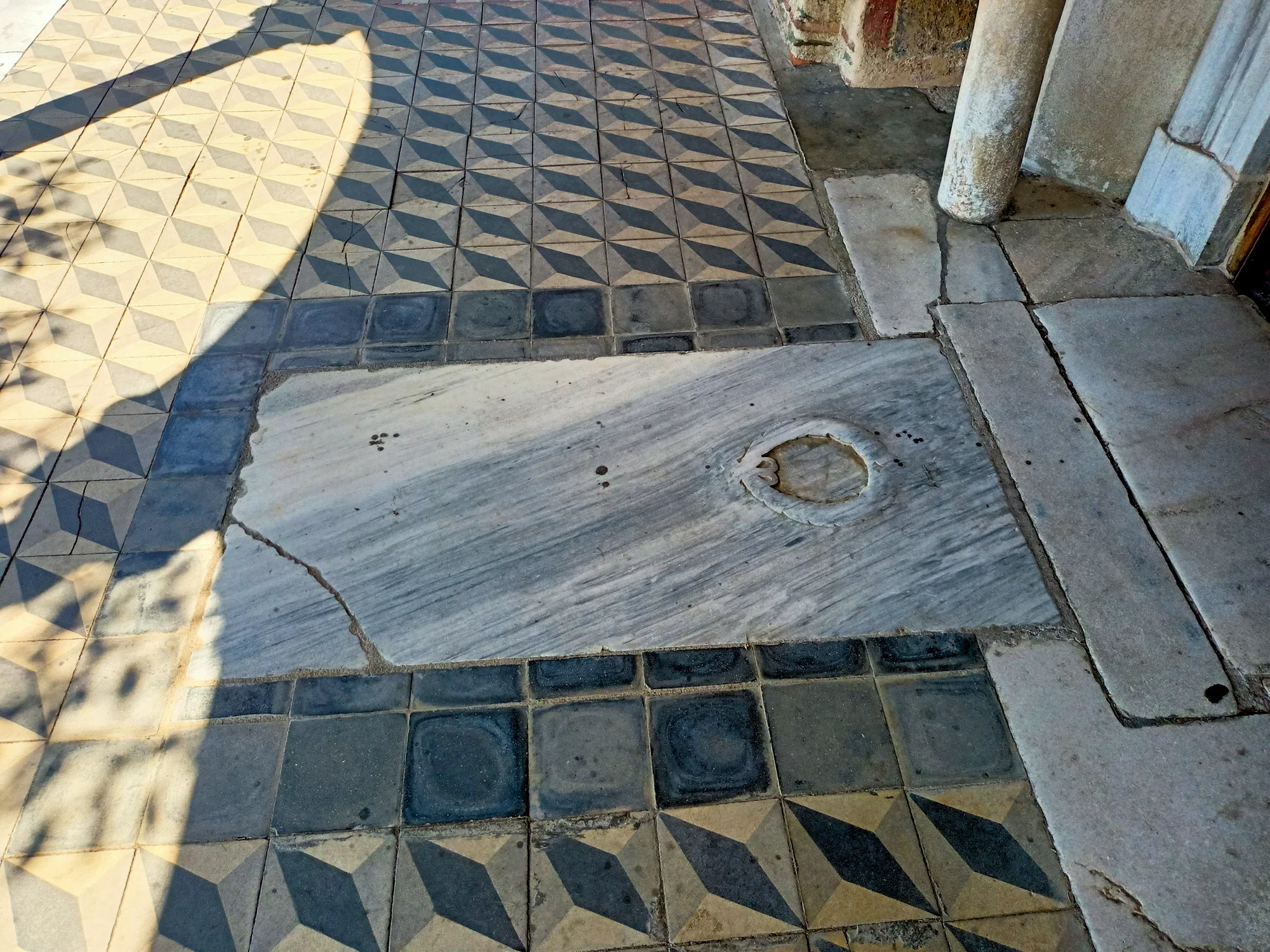 Byzantine Church Marble Floor Thessaloniki Tour