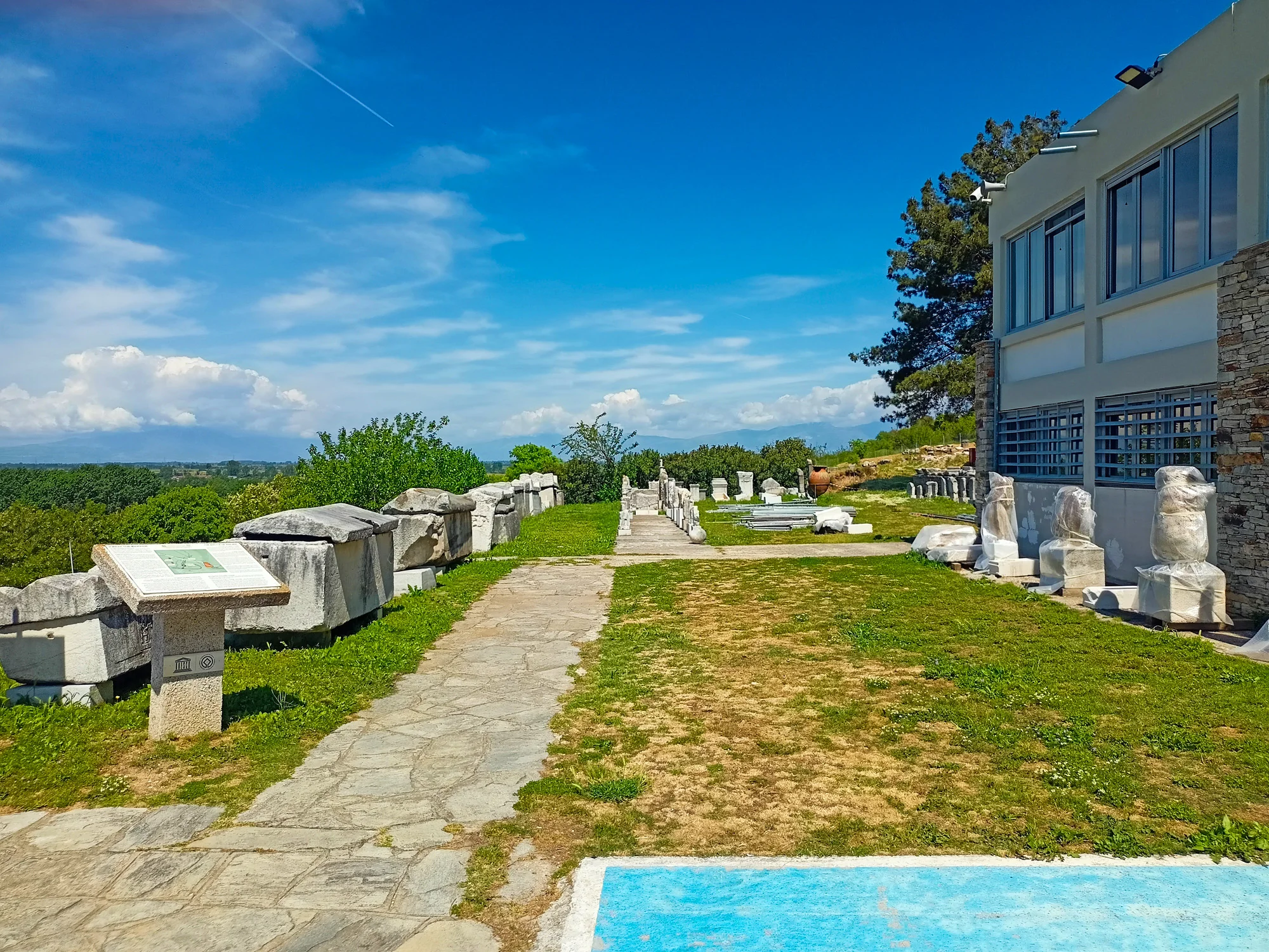 Philippi Archaeological Site Path And Ruins