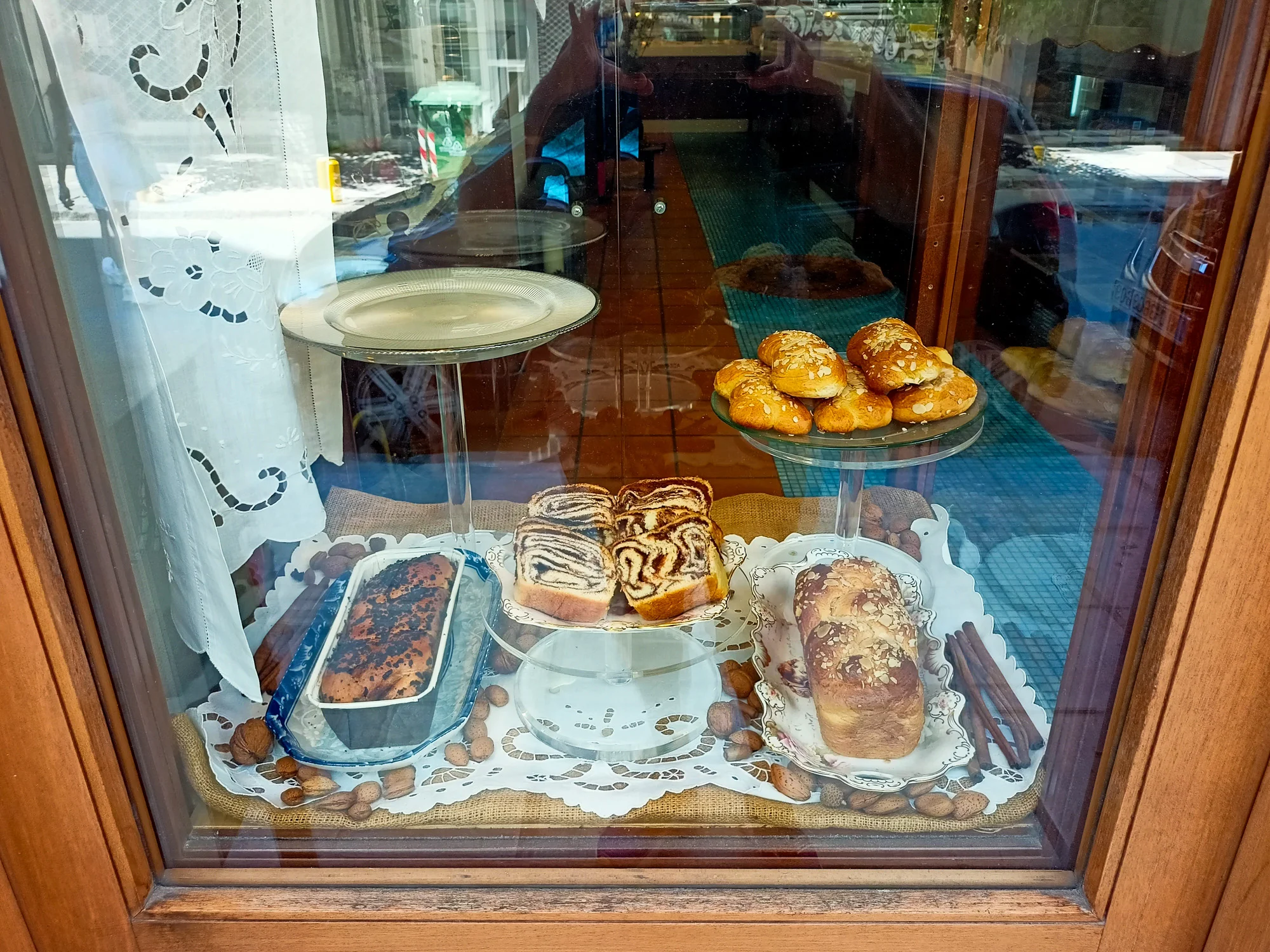 Thessaloniki Bakery Window Local Pastries Food Tour