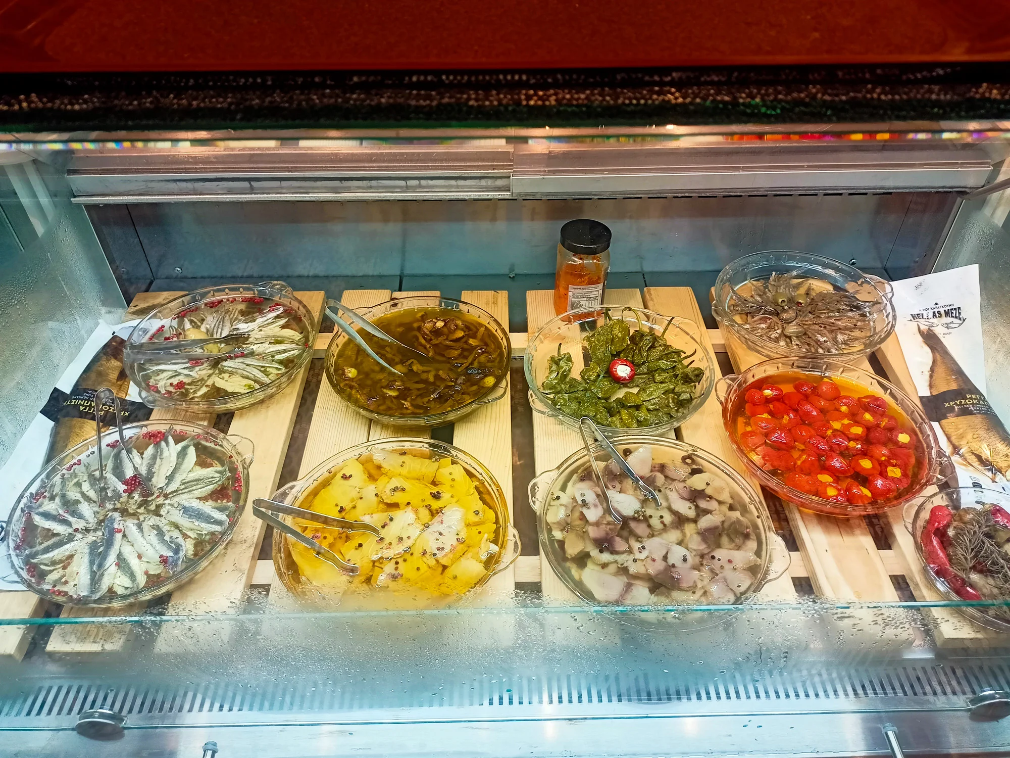 Thessaloniki Food Tour Greek Meze Market Display