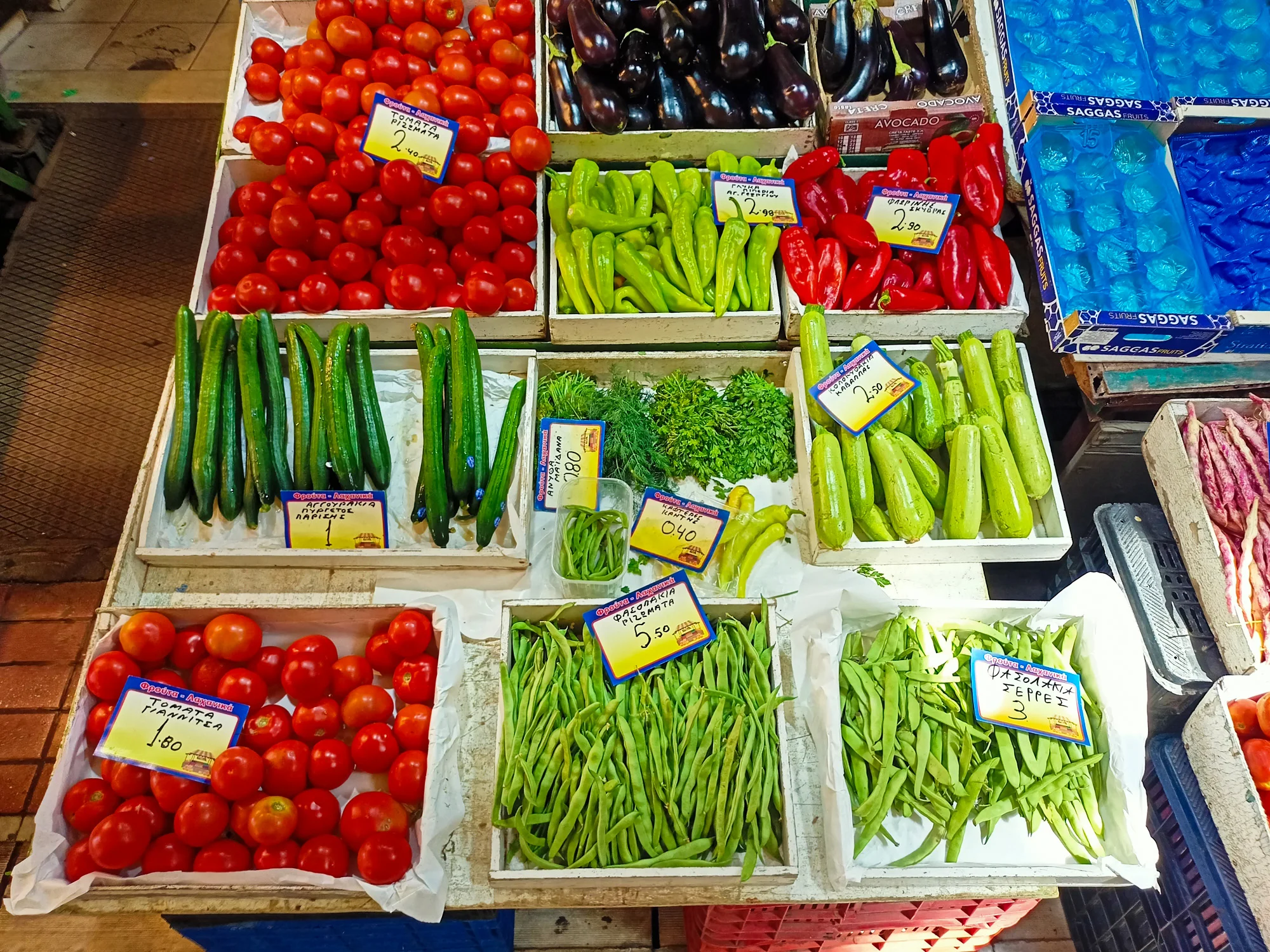 Thessaloniki Market Fresh Vegetables Private Food Tour
